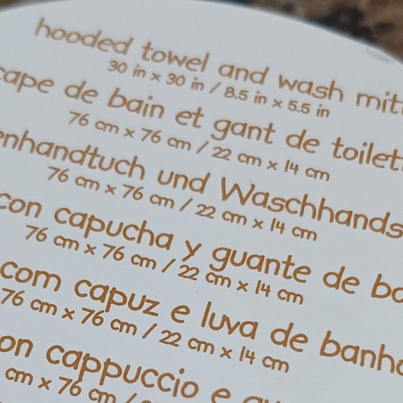 BabiesRUs Hooded Towel and Wash Mitt Set - Picture 5 of 9